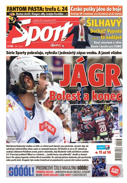 E-magazín Sport - 30.11.2019 - CZECH NEWS CENTER a. s.