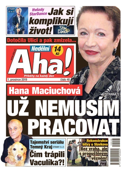 E-magazín Nedělní AHA! - 1.12.2019 - CZECH NEWS CENTER a. s.