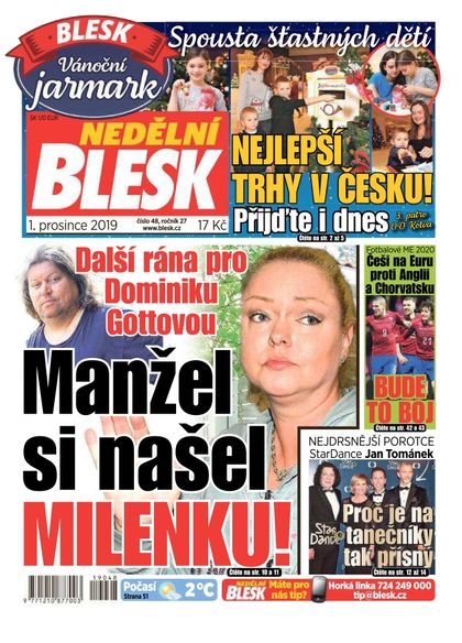E-magazín Nedělní Blesk - 1.12.2019 - CZECH NEWS CENTER a. s.