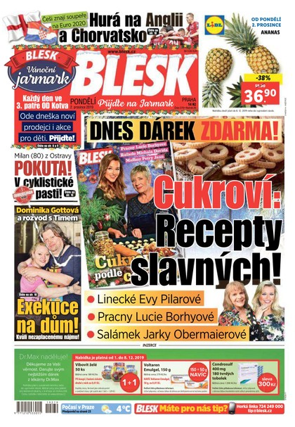 E-magazín Blesk - 2.12.2019 - CZECH NEWS CENTER a. s.