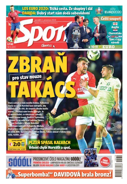 E-magazín Sport - 2.12.2019 - CZECH NEWS CENTER a. s.