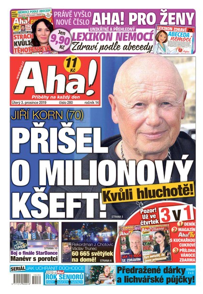 E-magazín AHA! - 3.12.2019 - CZECH NEWS CENTER a. s.