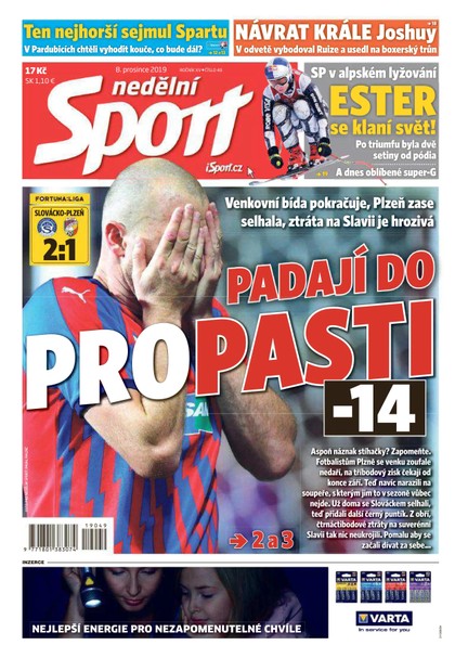 E-magazín Nedělní Sport - 8.12.2019 - CZECH NEWS CENTER a. s.