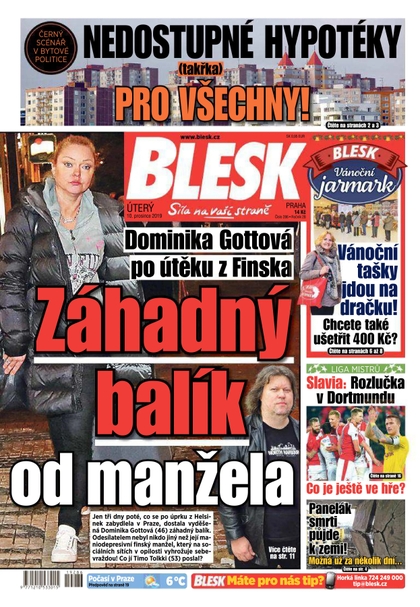 E-magazín Blesk - 10.12.2019 - CZECH NEWS CENTER a. s.