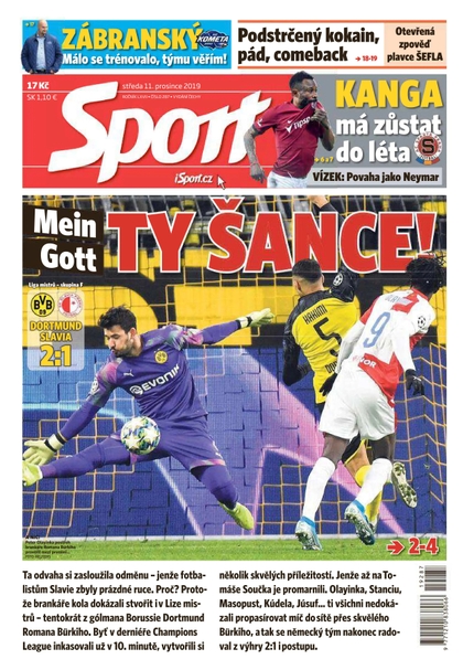 E-magazín Sport - 11.12.2019 - CZECH NEWS CENTER a. s.