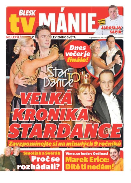 E-magazín Blesk Tv manie - 14.12.2019 - CZECH NEWS CENTER a. s.