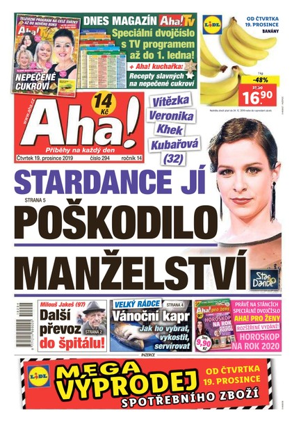 E-magazín AHA! - 19.12.2019 - CZECH NEWS CENTER a. s.