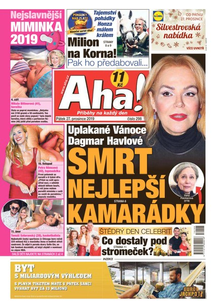 E-magazín AHA! - 27.12.2019 - CZECH NEWS CENTER a. s.