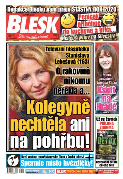 E-magazín Blesk - 31.12.2019 - CZECH NEWS CENTER a. s.