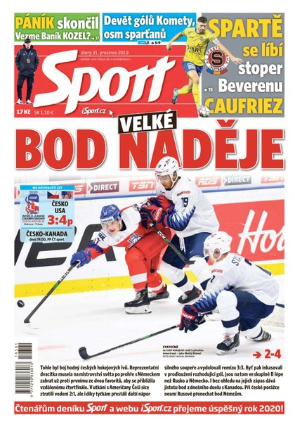 E-magazín Sport - 31.12.2019 - CZECH NEWS CENTER a. s.