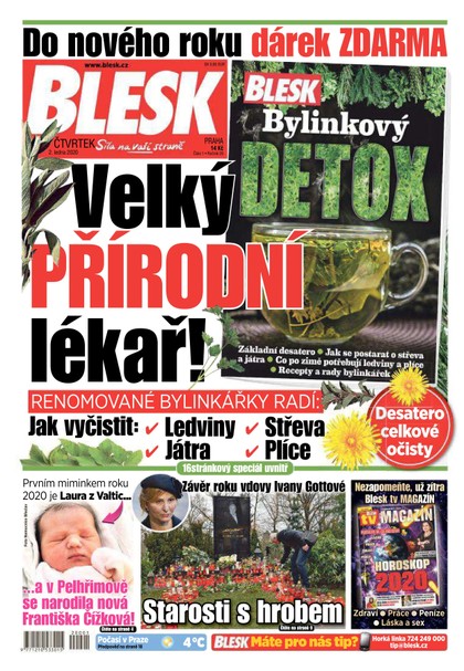 E-magazín Blesk - 2.1.2020 - CZECH NEWS CENTER a. s.