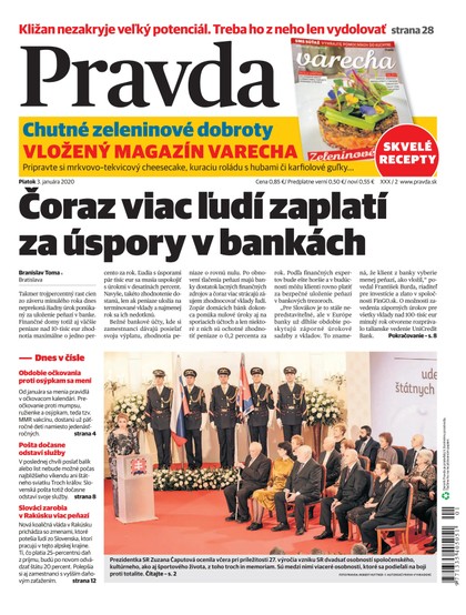 E-magazín Denník Pravda 3. 1. 2020 - OUR MEDIA SR a. s.