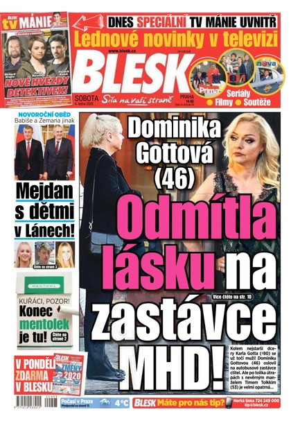 E-magazín Blesk - 4.1.2020 - CZECH NEWS CENTER a. s.