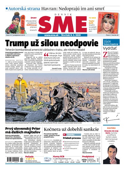 E-magazín SME 9/1/2020 - Petit Press, a.s. 