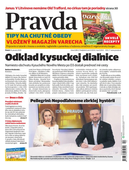 E-magazín Denník Pravda 10. 1. 2020 - OUR MEDIA SR a. s.