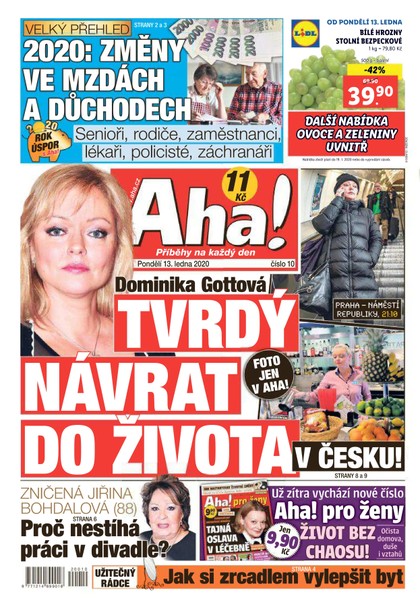 E-magazín AHA! - 13.1.2020 - CZECH NEWS CENTER a. s.