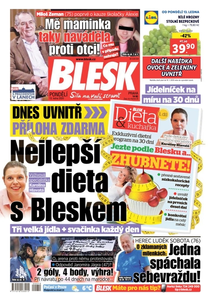 E-magazín Blesk - 13.1.2020 - CZECH NEWS CENTER a. s.