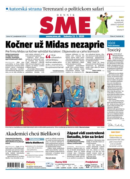 E-magazín SME 11/1/2020 - Petit Press, a.s. 