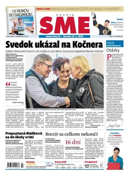 E-magazín SME 15/1/2020 - Petit Press, a.s. 