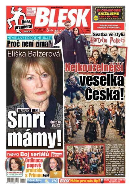 E-magazín Blesk - 16.1.2020 - CZECH NEWS CENTER a. s.