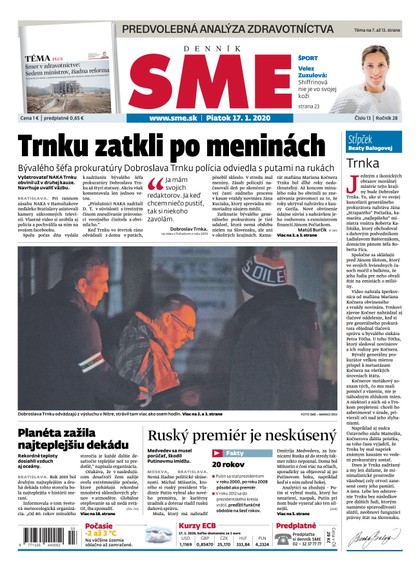 E-magazín SME 17/1/2020 - Petit Press, a.s. 