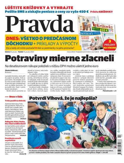 E-magazín Denník Pravda 18. 1. 2020 - OUR MEDIA SR a. s.