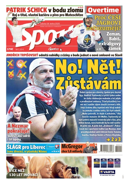E-magazín Sport - 18.1.2020 - CZECH NEWS CENTER a. s.