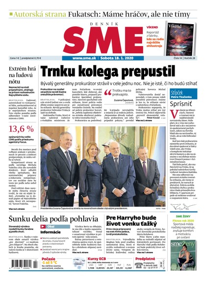E-magazín SME 18/1/2020 - Petit Press, a.s. 