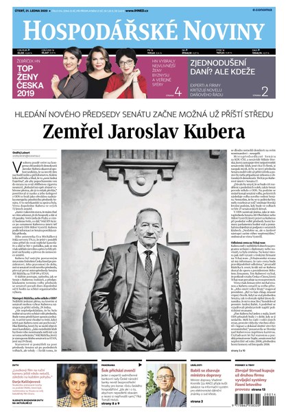 E-magazín HN 014 - 21.01.2020 - Economia, a.s.