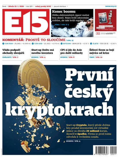 E-magazín E15 - 22.1.2020 - CZECH NEWS CENTER a. s.
