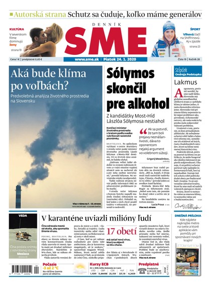 E-magazín SME 24/1/2020 - Petit Press, a.s. 