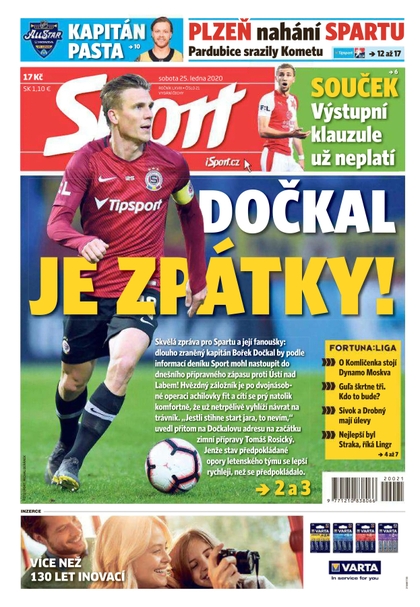 E-magazín Sport - 25.1.2020 - CZECH NEWS CENTER a. s.