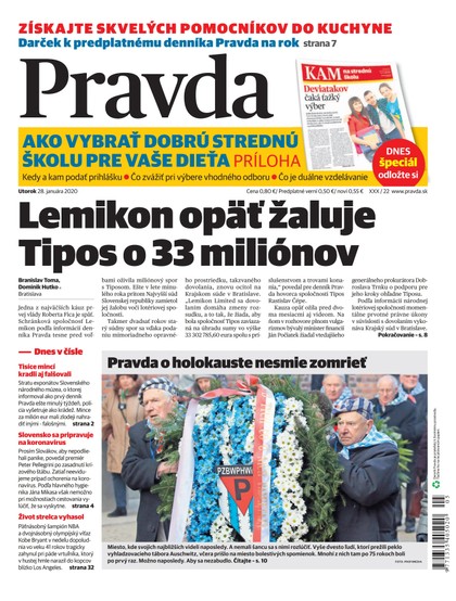 E-magazín Denník Pravda 28. 1. 2020 - OUR MEDIA SR a. s.