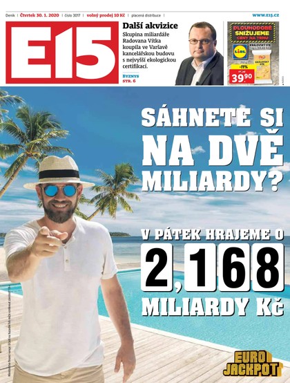 E-magazín E15 - 30.1.2020 - CZECH NEWS CENTER a. s.