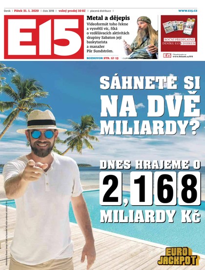E-magazín E15 - 31.1.2020 - CZECH NEWS CENTER a. s.