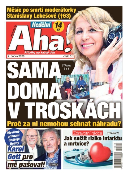 E-magazín Nedělní AHA! - 2.2.2020 - CZECH NEWS CENTER a. s.