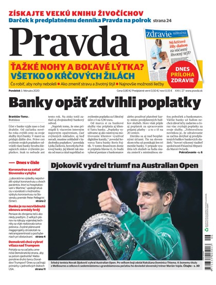 E-magazín Denník Pravda 3. 2. 2020 - OUR MEDIA SR a. s.