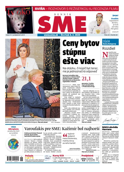 E-magazín SME 6/2/2020 - Petit Press, a.s. 