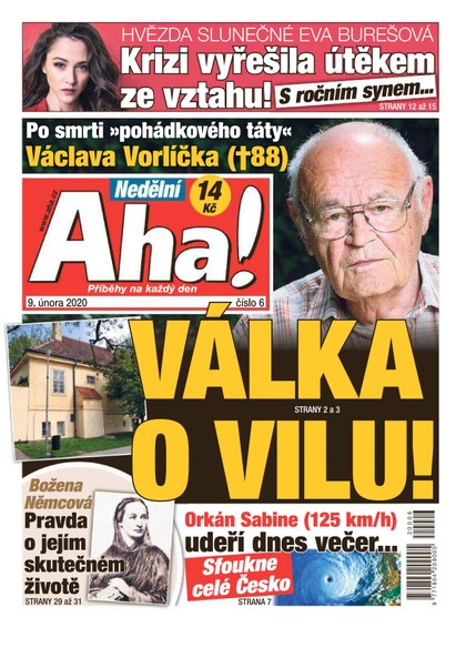 E-magazín Nedělní AHA! - 9.2.2020 - CZECH NEWS CENTER a. s.
