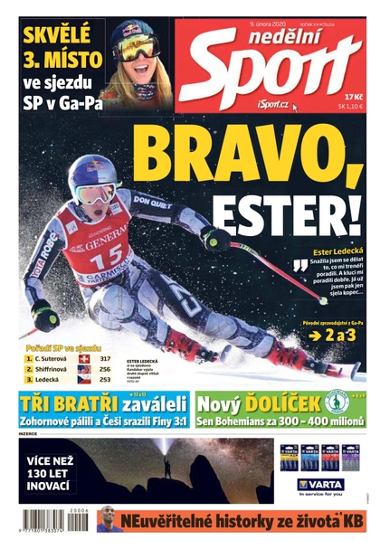 E-magazín Nedělní Sport - 9.2.2020 - CZECH NEWS CENTER a. s.