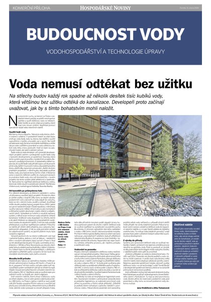 E-magazín HN 031 - 13.2.2020 příloha Budoucnost vody - Economia, a.s.