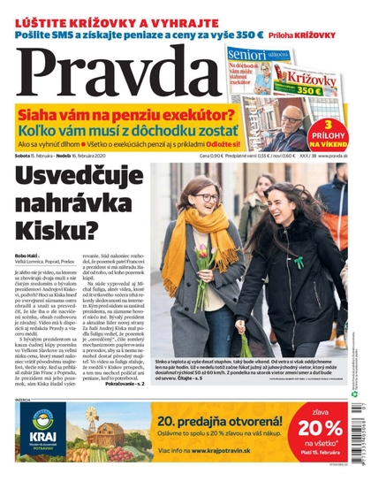 E-magazín Denník Pravda 15. 2. 2020 - OUR MEDIA SR a. s.