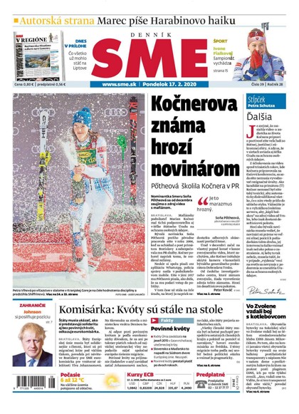 E-magazín SME 17/2/2020 - Petit Press, a.s. 