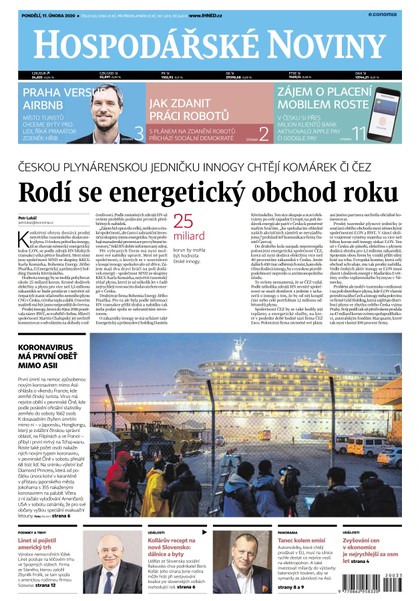 E-magazín HN 033 - 17.2.2020 - Economia, a.s.