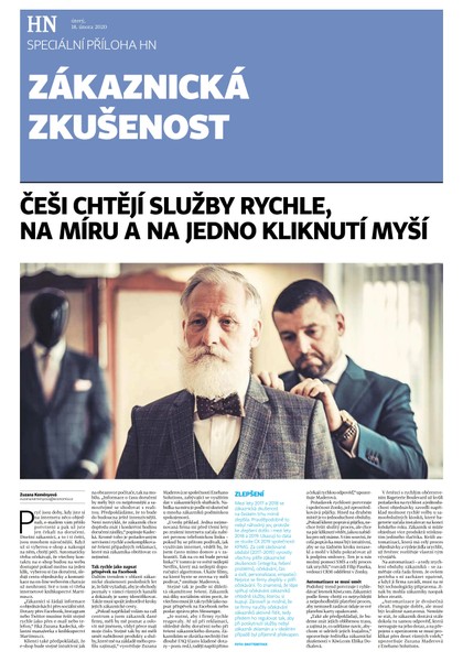 E-magazín HN 034 - 18.02.2020 Zákaznická zkušenost - Economia, a.s.