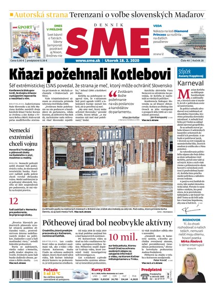 E-magazín SME 18/2/2020 - Petit Press, a.s. 