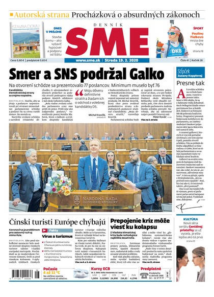 E-magazín SME 19/2/2020 - Petit Press, a.s. 