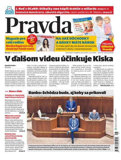 E-magazín Denník Pravda 20. 2. 2020 - OUR MEDIA SR a. s.