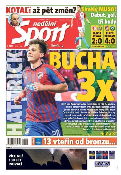 E-magazín Nedělní Sport - 23.2.2020 - CZECH NEWS CENTER a. s.