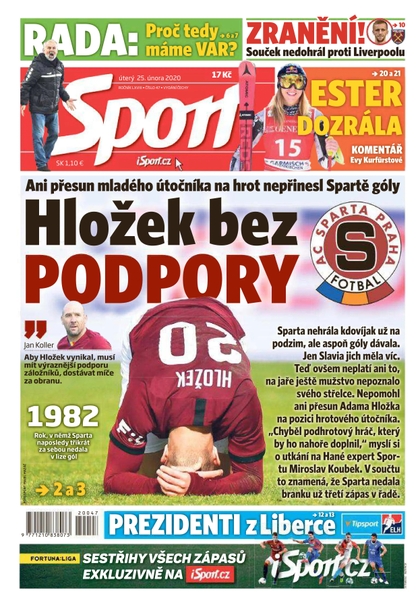 E-magazín Sport - 25.2.2020 - CZECH NEWS CENTER a. s.